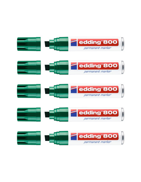 ROTULADOR EDDING MARCADOR PERM.800 VER PUNTA BISELADA 12 MM