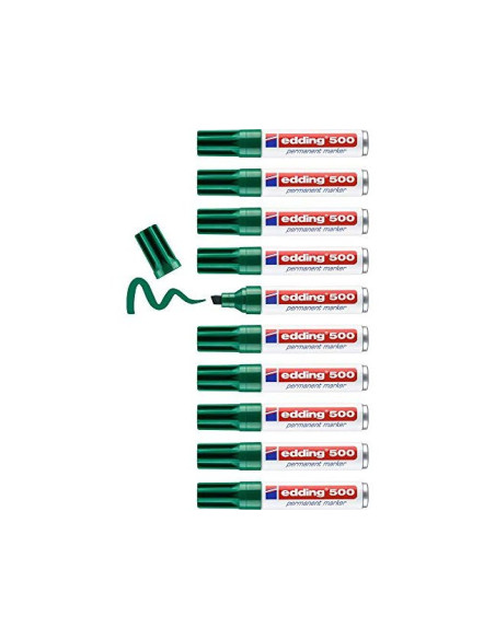 ROTULADOR EDDING MARCADOR PERM.500 VER PUNTA BISELADA 7 MM