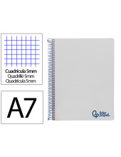 CUADERNO ESP. WONDER A7 T.PLASTICO MICRO 5MM 4B 100H. 90GR. GRIS