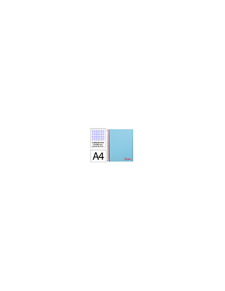 CUADERNO ESP. WONDER A4 T.PLASTICO MICRO 5MM 5B 4T. 120H 90GR. CEL.
