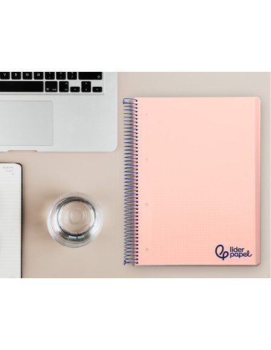 CUADERNO ESP. WONDER A4 T.PLASTICO MICRO 5MM 5B 4T. 120H 90GR. ROSA