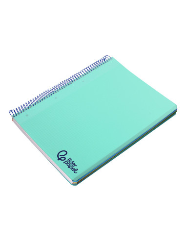 CUADERNO ESP. WONDER A4 T.PLASTICO MICRO 5MM 5B 4T. 120H 90GR. VE.