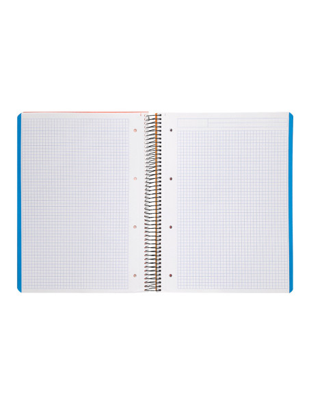 CUADERNO ESP. WONDER A4 T.PLASTICO MICRO 5MM 5B 4T. 120H 90GR. VE.
