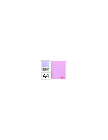 CUADERNO ESP. WONDER A4 T.PLASTICO MICRO 5MM 5B 4T. 120H 90GR. LILA