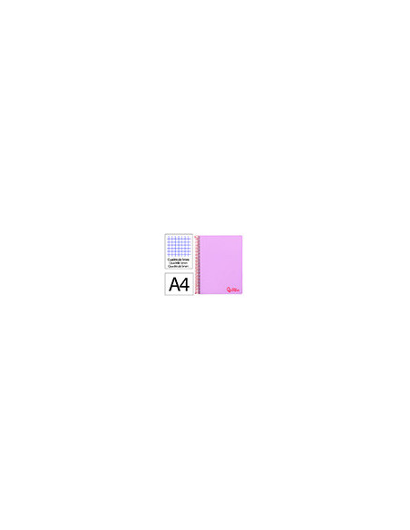 CUADERNO ESP. WONDER A4 T.PLASTICO MICRO 5MM 5B 4T. 120H 90GR. LILA