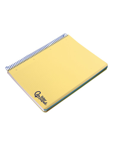 CUADERNO ESP. WONDER A5 T.PLASTICO MICRO 5MM 5B 6T. 120H 90GR. AM.