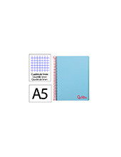 CUADERNO ESP. WONDER A5 T.PLASTICO MICRO 5MM 5B 6T. 120H.90GR. AZ. 2