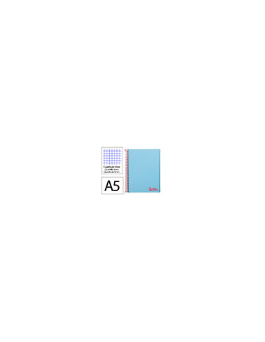 CUADERNO ESP. WONDER A5 T.PLASTICO MICRO 5MM 5B 6T. 120H.90GR. AZ.