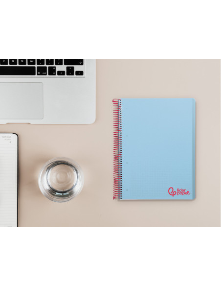 CUADERNO ESP. WONDER A5 T.PLASTICO MICRO 5MM 5B 6T. 120H.90GR. AZ.