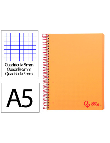 CUADERNO ESP. WONDER A5 T.PLASTICO MICRO 5MM 5B 6T. 120H 90GR. NJ.