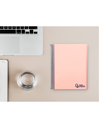 CUADERNO ESP. WONDER A5 T.PLASTICO MICRO 5MM 5B 6T. 120H 90GR. ROSA