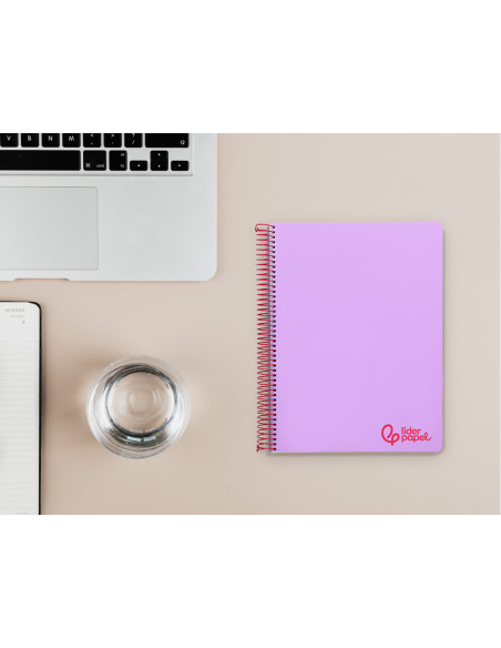 CUADERNO ESP. WONDER A5 T.PLASTICO MICRO 5MM 5B 6T. 120H 90GR. VIO