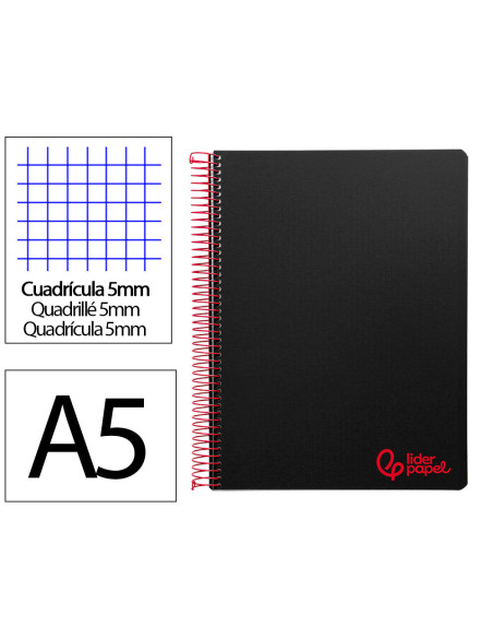 CUADERNO ESP. WONDER A5 T.PLASTICO MICRO 5MM 5B 6T. 120H 90GR. NG.