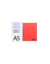 CUADERNO ESP. WONDER A5 T.PLASTICO MICRO 5MM 5B 6T. 120H 90GR. RJ. 2