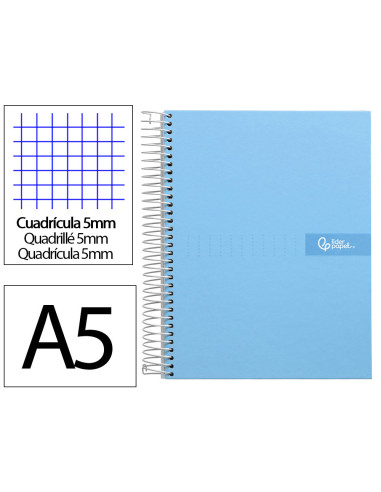 CUADERNO ESP. CRAFTY A5 T.FORRADA MICRO 5MM 5B 6T. 120H 90GR. CEL.