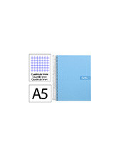 CUADERNO ESP. CRAFTY A5 T.FORRADA MICRO 5MM 5B 6T. 120H 90GR. CEL. 2