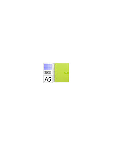 CUADERNO ESP. CRAFTY A5 T.FORRADA MICRO 5MM 5B 6T.120H.90GR.VE.*32902
