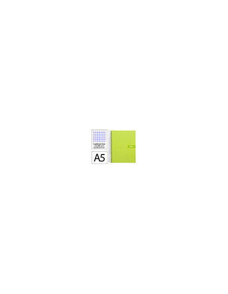 CUADERNO ESP. CRAFTY A5 T.FORRADA MICRO 5MM 5B 6T.120H.90GR.VE.*32902