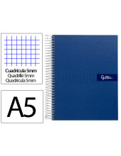 CUADERNO ESP. CRAFTY A5 T.FORRADA MICRO 5MM 5B 6T. 120H. 90GR. AZ.