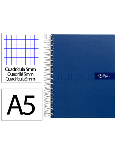 CUADERNO ESP. CRAFTY A5 T.FORRADA MICRO 5MM 5B 6T. 120H. 90GR. AZ.