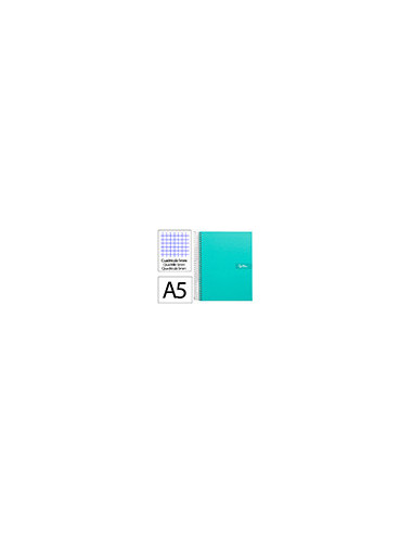 CUADERNO ESP. CRAFTY A5 T.FORRADA MICRO 5MM 5B 6T. 120H. 90GR. TURQ