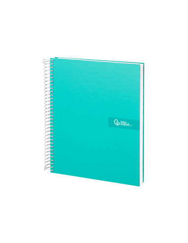 CUADERNO ESP. CRAFTY A5 T.FORRADA MICRO 5MM 5B 6T. 120H. 90GR. TURQ