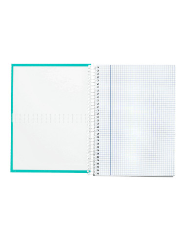 CUADERNO ESP. CRAFTY A5 T.FORRADA MICRO 5MM 5B 6T. 120H. 90GR. TURQ