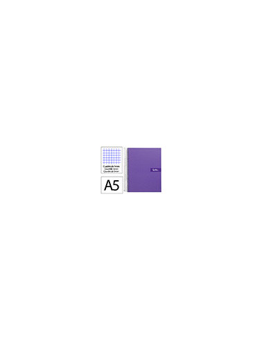 CUADERNO ESP. CRAFTY A5 T.FORRADA MICRO 5MM 5B 6T. 120H. 90GR. VIO.