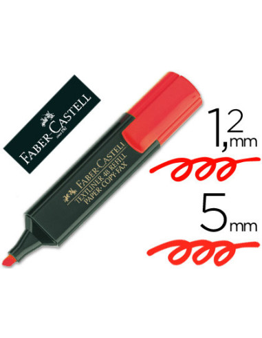 ROTULADOR FABER FLUOR 48-21 ROJO