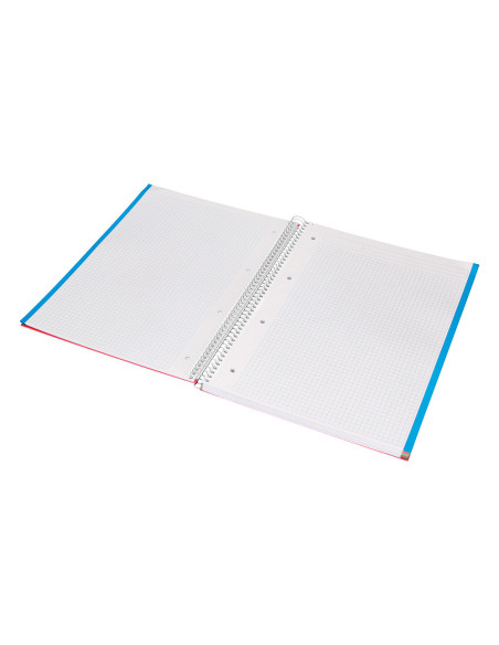 CUADERNO ESP. JOLLY A4 T.FORRADA MICRO 5MM 5B 4T.140H.75GR. COL.SURT.