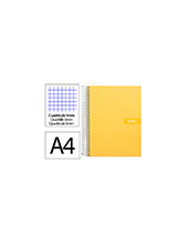 CUADERNO ESP. CRAFTY A4 T.FORRADA MICRO 120H 90GR. 5MM 5B.4T. AM. 2