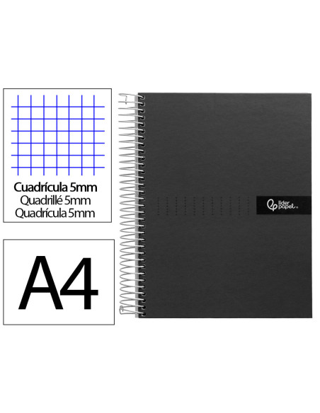 CUADERNO ESP. CRAFTY A4 T.FORRADA MICRO 120H 90GR. 5MM.5B.4T. NG.
