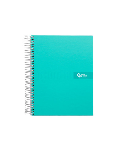 CUADERNO ESP. CRAFTY A4 T.FORRADA MICRO 120H 90GR. 5MM 5B.4T. TURQ.