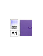 CUADERNO ESP. CRAFTY A4 T.FORRADA MICRO 120H 90GR. 5MM 5B.4T. VIO. 2