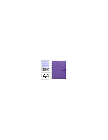 CUADERNO ESP. CRAFTY A4 T.FORRADA MICRO 120H 90GR. 5MM 5B.4T. VIO.