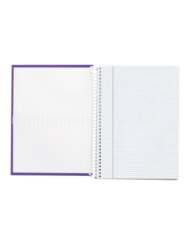 CUADERNO ESP. CRAFTY A4 T.FORRADA MICRO 120H 90GR. 5MM 5B.4T. VIO.