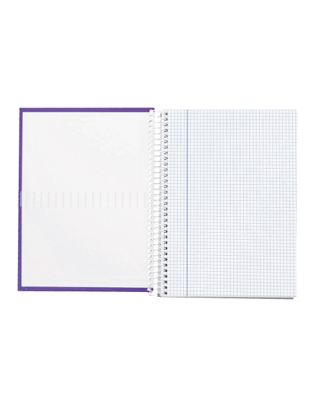 CUADERNO ESP. CRAFTY A4 T.FORRADA MICRO 120H 90GR. 5MM 5B.4T. VIO.