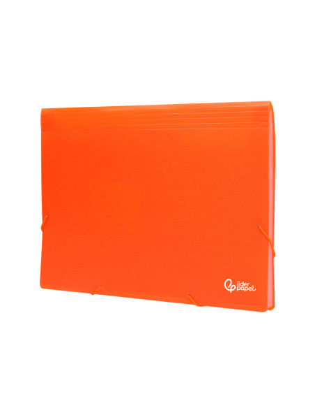 CARPETA CLASIFICADOR FUELLE PP. A4 NJ. FLUOR OPACO 13 DEPARTAMENTOS