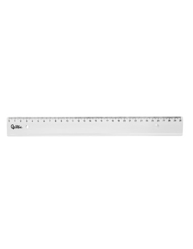 REGLA PLASTICO IRROMPIBLE TPTE.30 CM