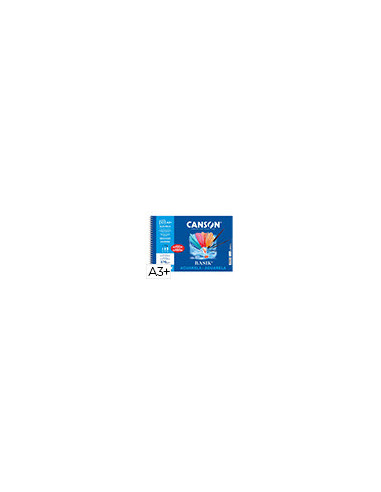 CUADERNO ESP. CANSON DIBUJO A3 ACUARELA 10H. 370GR.