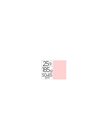 CARTULINA GUARRO ROSA 50X65 CM 185 GR