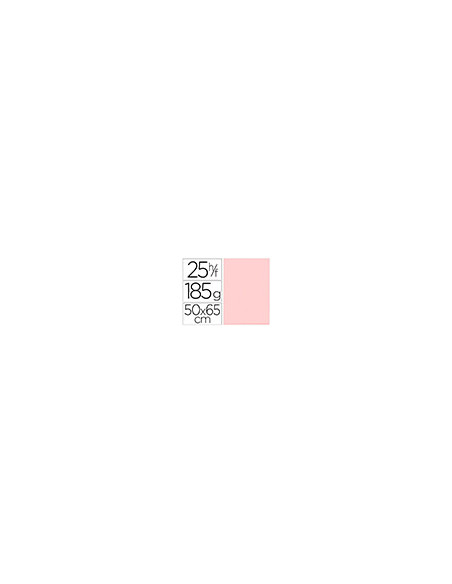 CARTULINA GUARRO ROSA 50X65 CM 185 GR