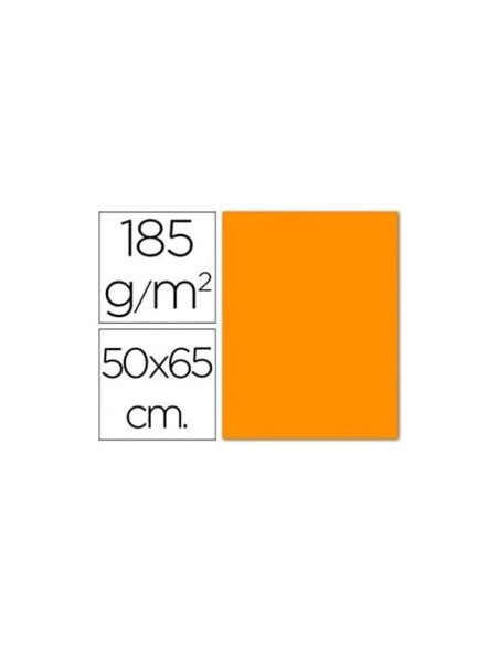 CARTULINA GUARRO NARANJA 50X65 CM 185 GR