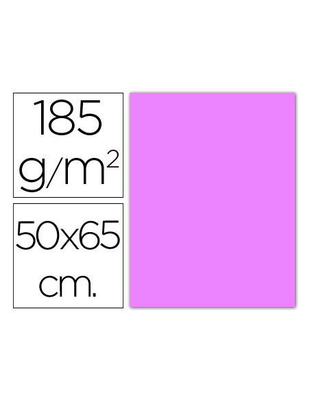 CARTULINA GUARRO LILA 50X65 CM 185 GR