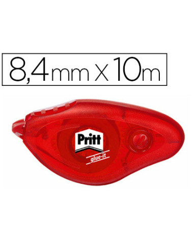 PEGAMENTO PRITT ROLLER COMPACT PERM  8.4 MM X 10 MT UD.