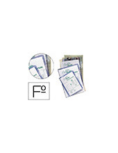 CARPETA DOSSIER UÑERO SARO PVC FOLIO 280 MC TRANSPARENTE 2
