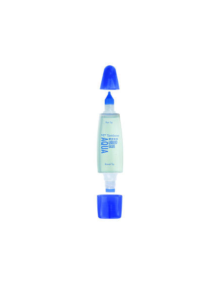 PEGAMENTO COLA LIQUIDA TOMBOW TRANSPARENTE AQUA PERM.2 PUNTAS 50ML