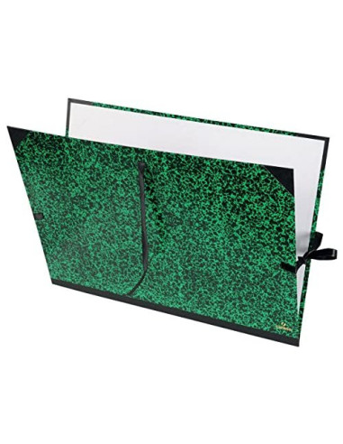 CARPETA DIBUJO CANSON CLASSIC 52X72 CM CON LAZOS MARMOL VERDE