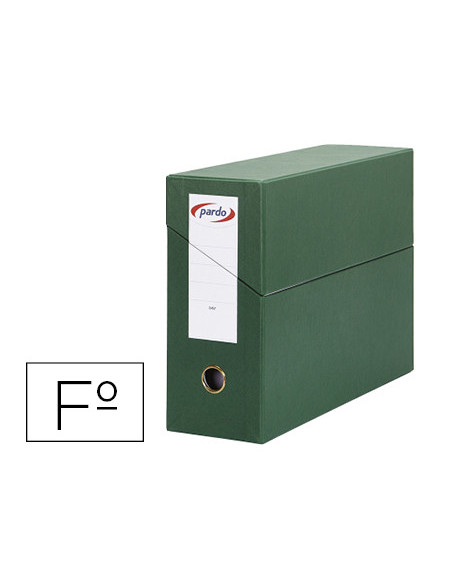 CAJA TRANSFERENCIA PARDO FL.FORRADO EXTRA DOBLE L.80MM C/TARJETERO VE