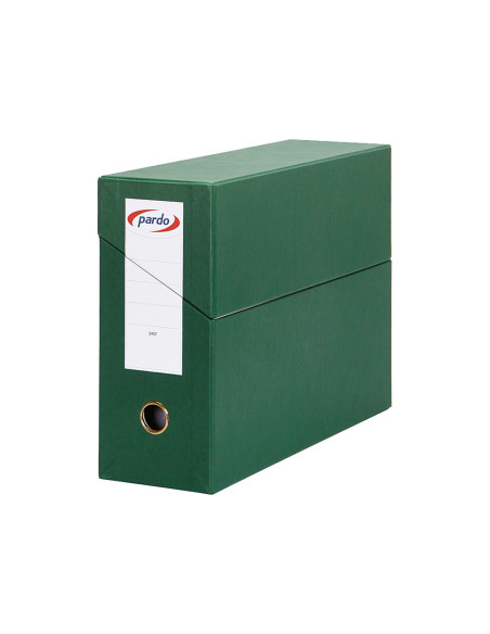 CAJA TRANSFERENCIA PARDO FL.FORRADO EXTRA DOBLE L.80MM C/TARJETERO VE